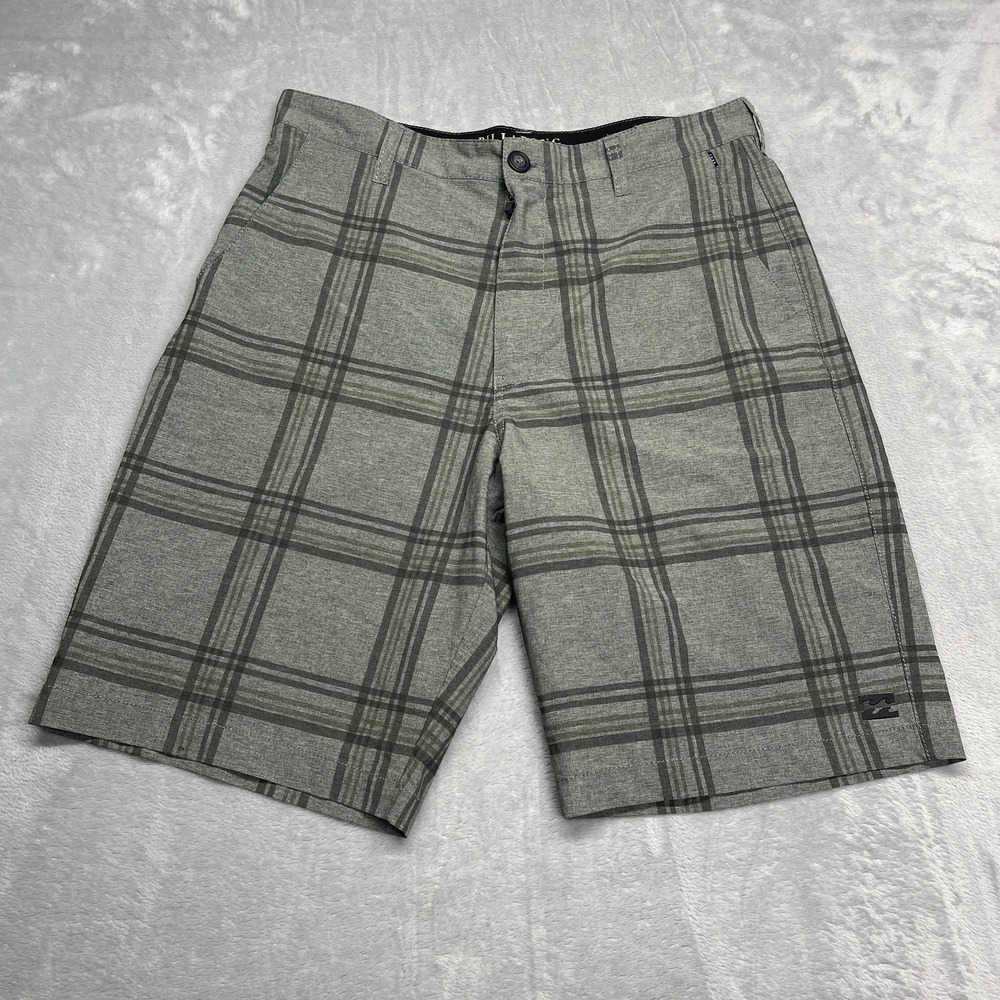 Billabong Gray Plaid Men’s Board Shorts